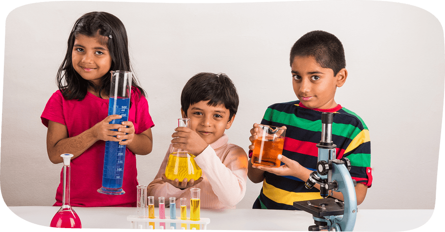 Kids experimenting